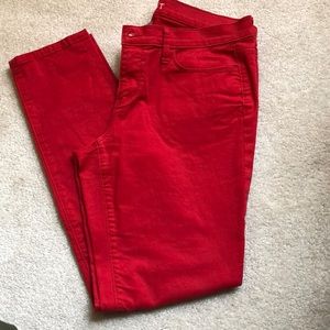 Loft red jeans